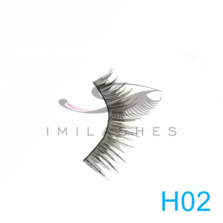 Wholesale high quality human hair eyelash extensions 